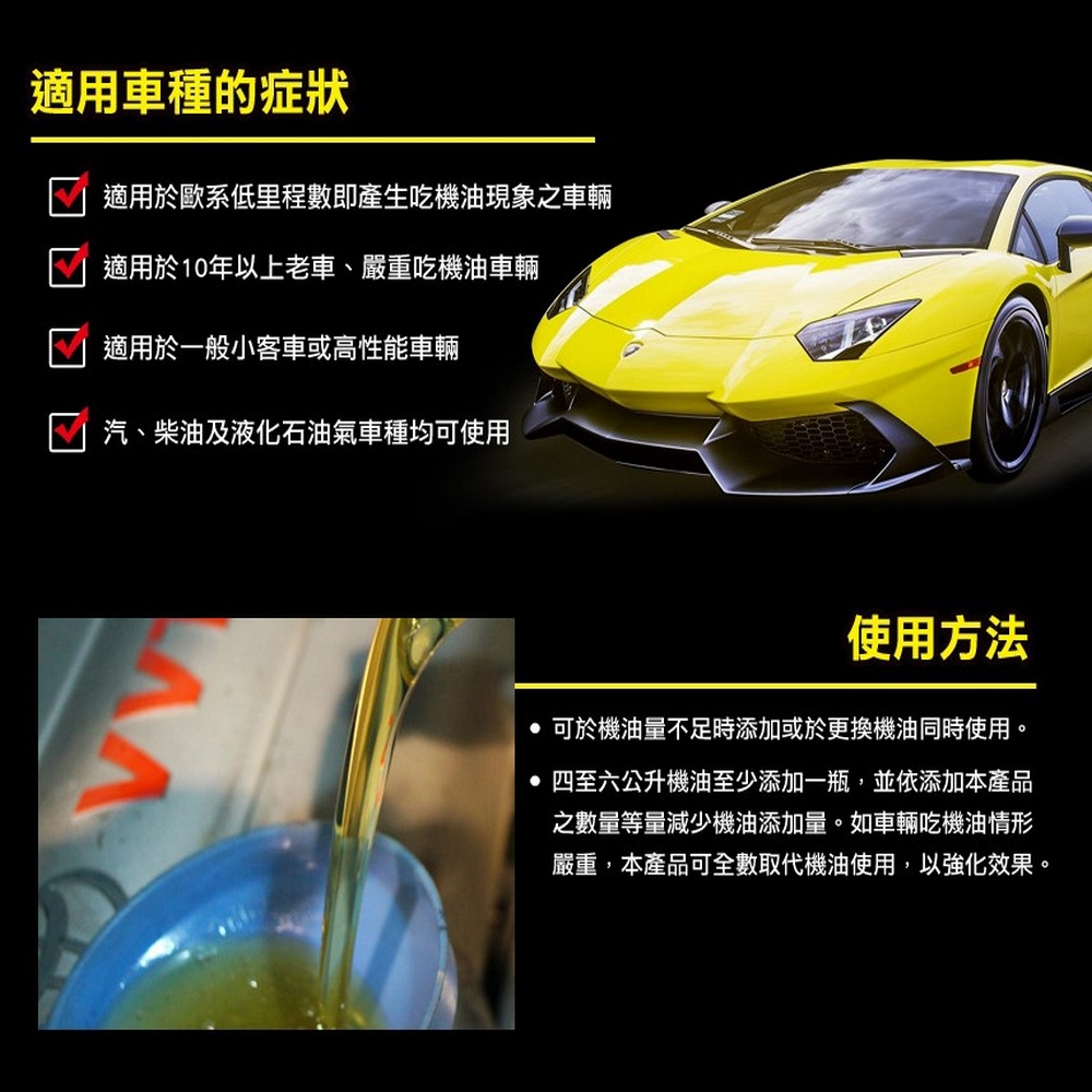 汽車引擎吃機油全套組引擎醫生 E19 X 6罐 + P21油封橡膠止漏劑X 1罐~5大症狀輕鬆搞定