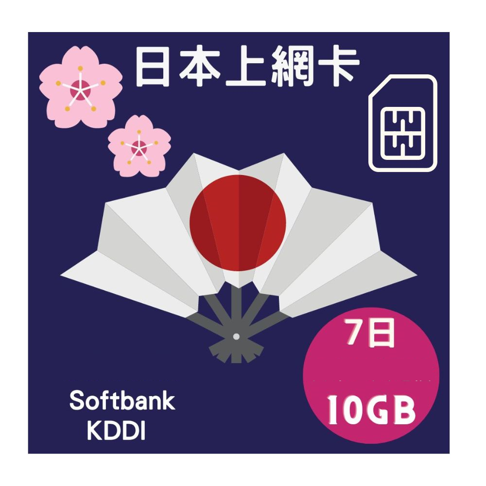 日本網卡7日內10GB任用2大電信業者可選高速上網